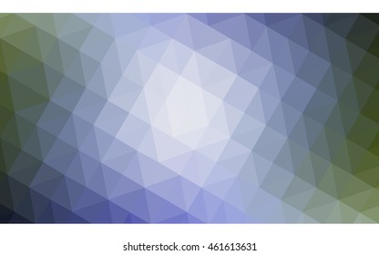Multicolor green, blue polygonal illustration, which consist of triangles. Geometric background in Origami style with gradient. Triangular design for your business.