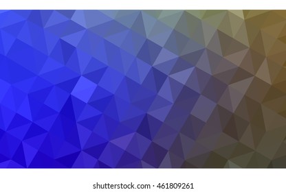 Multicolor green, blue polygonal illustration, which consist of triangles. Geometric background in Origami style with gradient. Triangular design for your business.