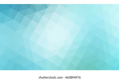 Multicolor green, blue polygonal illustration, which consist of triangles. Geometric background in Origami style with gradient. Triangular design for your business.