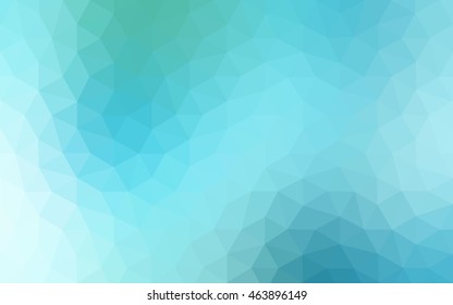 Multicolor green, blue polygonal illustration, which consist of triangles. Geometric background in Origami style with gradient. Triangular design for your business.