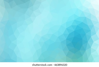 Multicolor green, blue polygonal illustration, which consist of triangles. Geometric background in Origami style with gradient. Triangular design for your business.