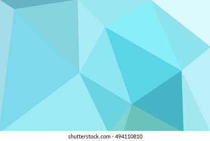 Multicolor green, blue polygonal illustration, which consist of triangles. Geometric background in Origami style with gradient. Triangular design for your business.