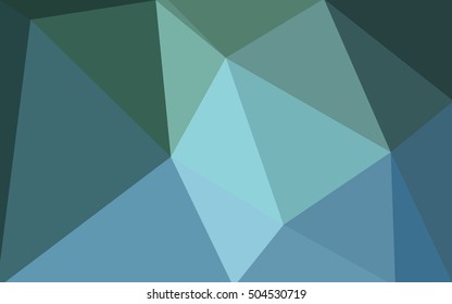 Multicolor green, blue polygonal illustration, which consist of triangles. Geometric background in Origami style with gradient. Triangular design for your business.