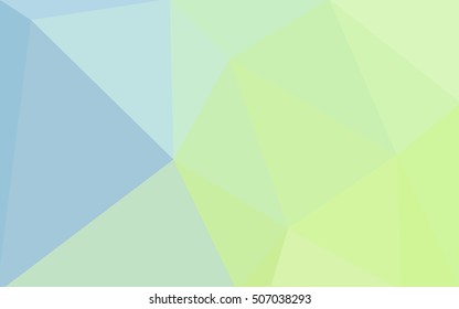 Multicolor green, blue polygonal illustration, which consist of triangles. Geometric background in Origami style with gradient. Triangular design for your business.