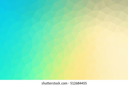 Multicolor green, blue polygonal illustration, which consist of triangles. Geometric background in Origami style with gradient. Triangular design for your business.