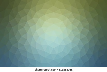 Multicolor green, blue polygonal illustration, which consist of triangles. Geometric background in Origami style with gradient. Triangular design for your business.