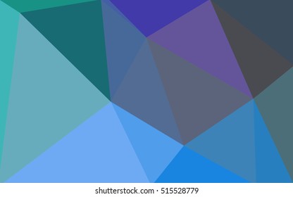 Multicolor green, blue polygonal illustration, which consist of triangles. Geometric background in Origami style with gradient. Triangular design for your business.