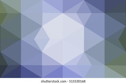 Multicolor green, blue polygonal illustration, which consist of triangles. Geometric background in Origami style with gradient. Triangular design for your business.