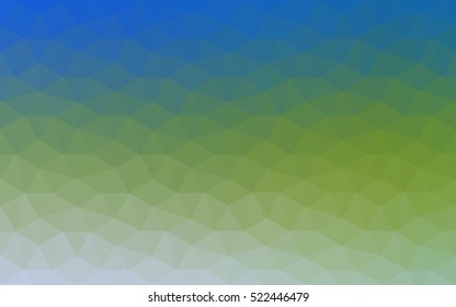 Multicolor green, blue polygonal illustration, which consist of triangles. Geometric background in Origami style with gradient. Triangular design for your business.
