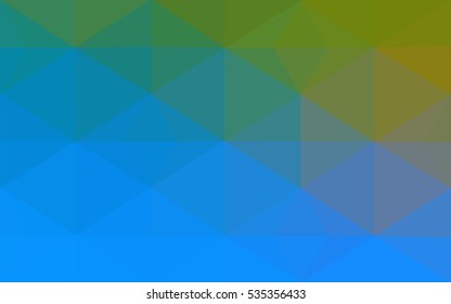 Multicolor green, blue polygonal illustration, which consist of triangles. Geometric background in Origami style with gradient. Triangular design for your business.