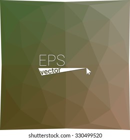 multicolor green orange geometric rumpled triangular low poly style gradient illustration graphic background. Vector polygonal design for your business.