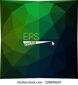 multicolor  green orange yellow geometric rumpled triangular low poly style gradient illustration graphic background. Vector polygonal design for your business.