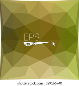 multicolor  green orange yellow geometric rumpled triangular low poly style gradient illustration graphic background. Vector polygonal design for your business.