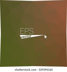 multicolor  green orange yellow geometric rumpled triangular low poly style gradient illustration graphic background. Vector polygonal design for your business.