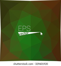 multicolor  green orange yellow geometric rumpled triangular low poly style gradient illustration graphic background. Vector polygonal design for your business.