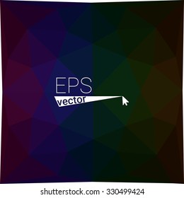 multicolor green purple geometric rumpled triangular low poly style gradient illustration graphic background. Vector polygonal design for your business.
