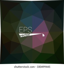 multicolor green purple geometric rumpled triangular low poly style gradient illustration graphic background. Vector polygonal design for your business.