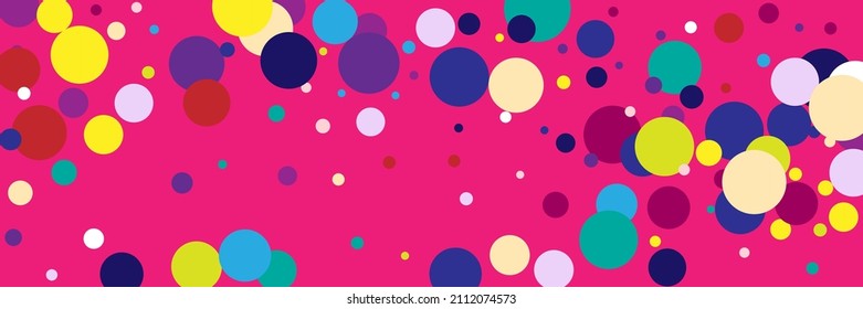 Multicolor Green Red Blue Circles Wallpaper. Yellow Violet Dark Play Vivid Print. White Vibrant Rainbow Bright Pastel Children Design Pic. Beige Kids Color Pink Indigo Purple Textile.