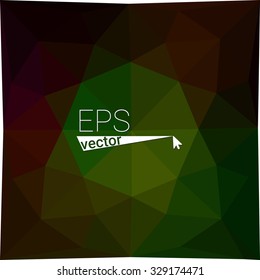 multicolor  green red geometric rumpled triangular low poly style gradient illustration graphic background. Vector polygonal design for your business.