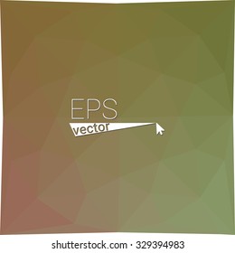 multicolor  green red geometric rumpled triangular low poly style gradient illustration graphic background. Vector polygonal design for your business.