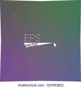 multicolor green violet purple geometric rumpled triangular low poly style gradient illustration graphic background. Vector polygonal design for your business.