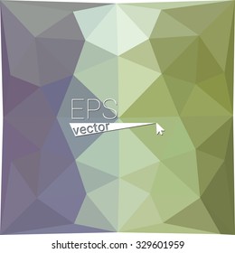 multicolor green violet purple geometric rumpled triangular low poly style gradient illustration graphic background. Vector polygonal design for your business.