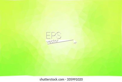 Multicolor green, yellow geometric rumpled triangular low poly style gradient illustration graphic background. Vector polygonal design for your business.