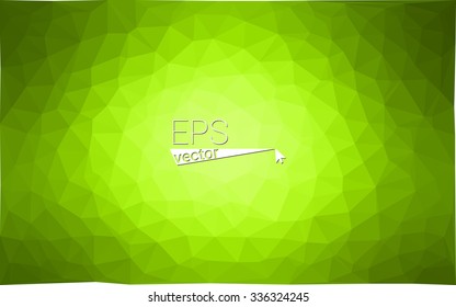 Multicolor green, yellow geometric rumpled triangular low poly origami style gradient illustration graphic background. Vector polygonal design for your business.