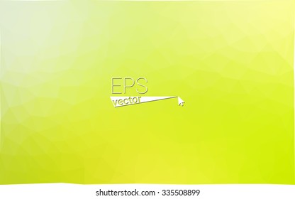 Multicolor green, yellow, orange  geometric rumpled triangular low poly style gradient illustration graphic background. Vector polygonal design for your business.
