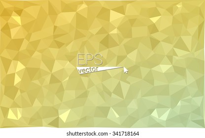 Multicolor green, yellow, orange geometric rumpled triangular low poly origami style gradient illustration graphic background. Vector polygonal design for your business.