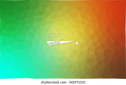 Multicolor green, yellow, orange geometric rumpled triangular low poly origami style gradient illustration graphic background. Vector polygonal design for your business. Multicolor green, yellow, orange geometric rumpled triangular low poly origami style gradient illustration graphic background. Vector polygonal design for your business.