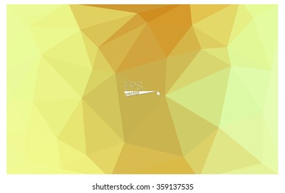 Multicolor green, yellow, orange geometric rumpled triangular low poly origami style gradient illustration graphic background. Vector polygonal design for your business.