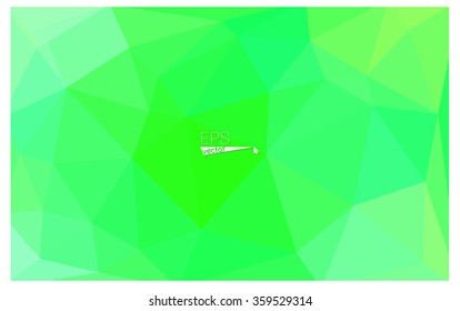 Multicolor green, yellow, orange geometric rumpled triangular low poly origami style gradient illustration graphic background. Vector polygonal design for your business.