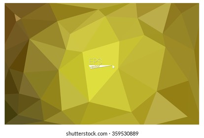Multicolor green, yellow, orange geometric rumpled triangular low poly origami style gradient illustration graphic background. Vector polygonal design for your business.