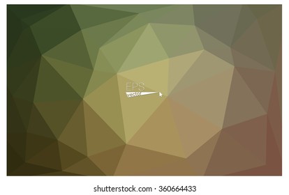Multicolor green, yellow, orange geometric rumpled triangular low poly origami style gradient illustration graphic background. Vector polygonal design for your business.