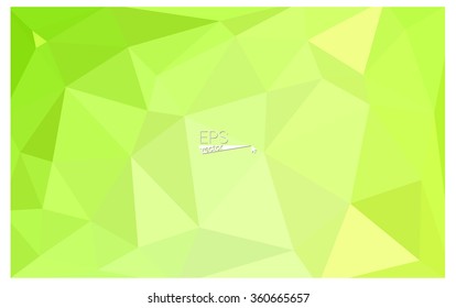 Multicolor green, yellow, orange geometric rumpled triangular low poly origami style gradient illustration graphic background. Vector polygonal design for your business.