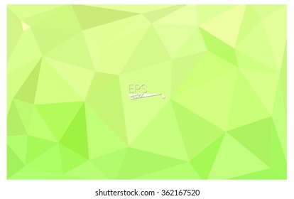 Multicolor green, yellow, orange geometric rumpled triangular low poly origami style gradient illustration graphic background. Vector polygonal design for your business.