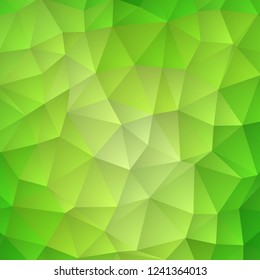 Multicolor green, yellow, orange polygonal illustration, which consist of triangles. Geometric background in Origami style with gradient. Triangular design for your business.