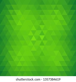 Multicolor green, yellow, orange polygonal illustration, which consist of triangles. Geometric background in Origami style with gradient. Triangular design for your business.