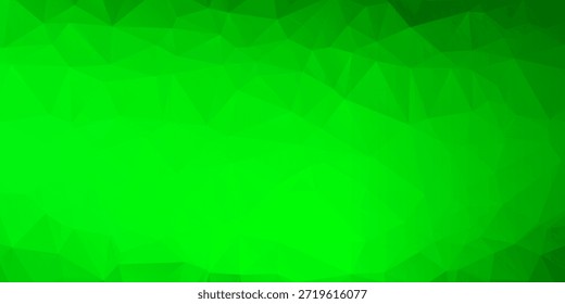 Ilustración poligonal multicolor verde, amarillo, naranja, que consiste en triángulos. Fondo geométrico en estilo Origami con gradiente. Diseño triangular para tu negocio.