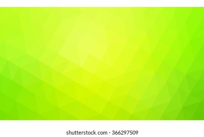 Multicolor green, yellow, orange polygonal illustration, which consist of triangles. Geometric background in Origami style with gradient. Triangular design for your business.