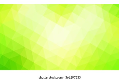 Multicolor green, yellow, orange polygonal illustration, which consist of triangles. Geometric background in Origami style with gradient. Triangular design for your business.