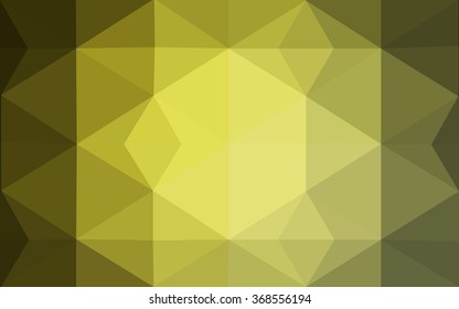 Multicolor green, yellow, orange polygonal illustration, which consist of triangles. Geometric background in Origami style with gradient. Triangular design for your business.