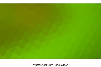 Multicolor green, yellow, orange polygonal illustration, which consist of triangles. Geometric background in Origami style with gradient. Triangular design for your business.