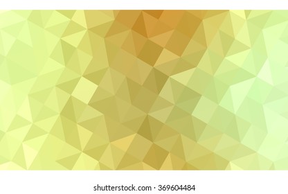 Multicolor green, yellow, orange polygonal illustration, which consist of triangles. Geometric background in Origami style with gradient. Triangular design for your business.