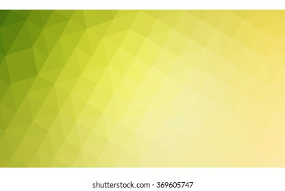 Multicolor green, yellow, orange polygonal illustration, which consist of triangles. Geometric background in Origami style with gradient. Triangular design for your business.