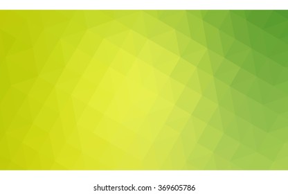 Multicolor green, yellow, orange polygonal illustration, which consist of triangles. Geometric background in Origami style with gradient. Triangular design for your business.