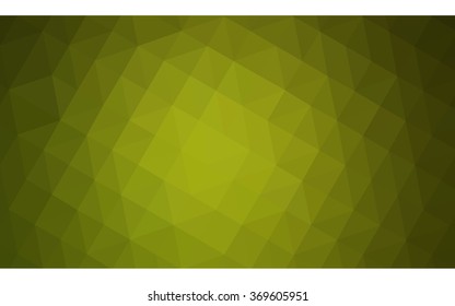 Multicolor green, yellow, orange polygonal illustration, which consist of triangles. Geometric background in Origami style with gradient. Triangular design for your business.