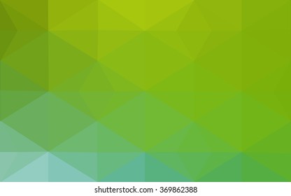 Multicolor green, yellow, orange polygonal illustration, which consist of triangles. Geometric background in Origami style with gradient. Triangular design for your business.