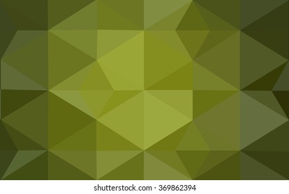 Multicolor green, yellow, orange polygonal illustration, which consist of triangles. Geometric background in Origami style with gradient. Triangular design for your business.